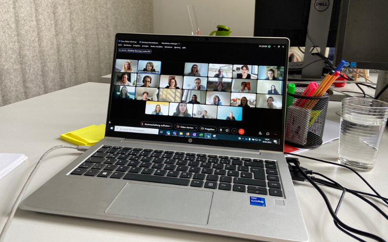 Zu sehen sind einige Teilnehmende des ersten Online-Vernetzungstreffens